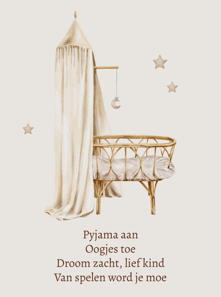 Poster slaap maar lekker