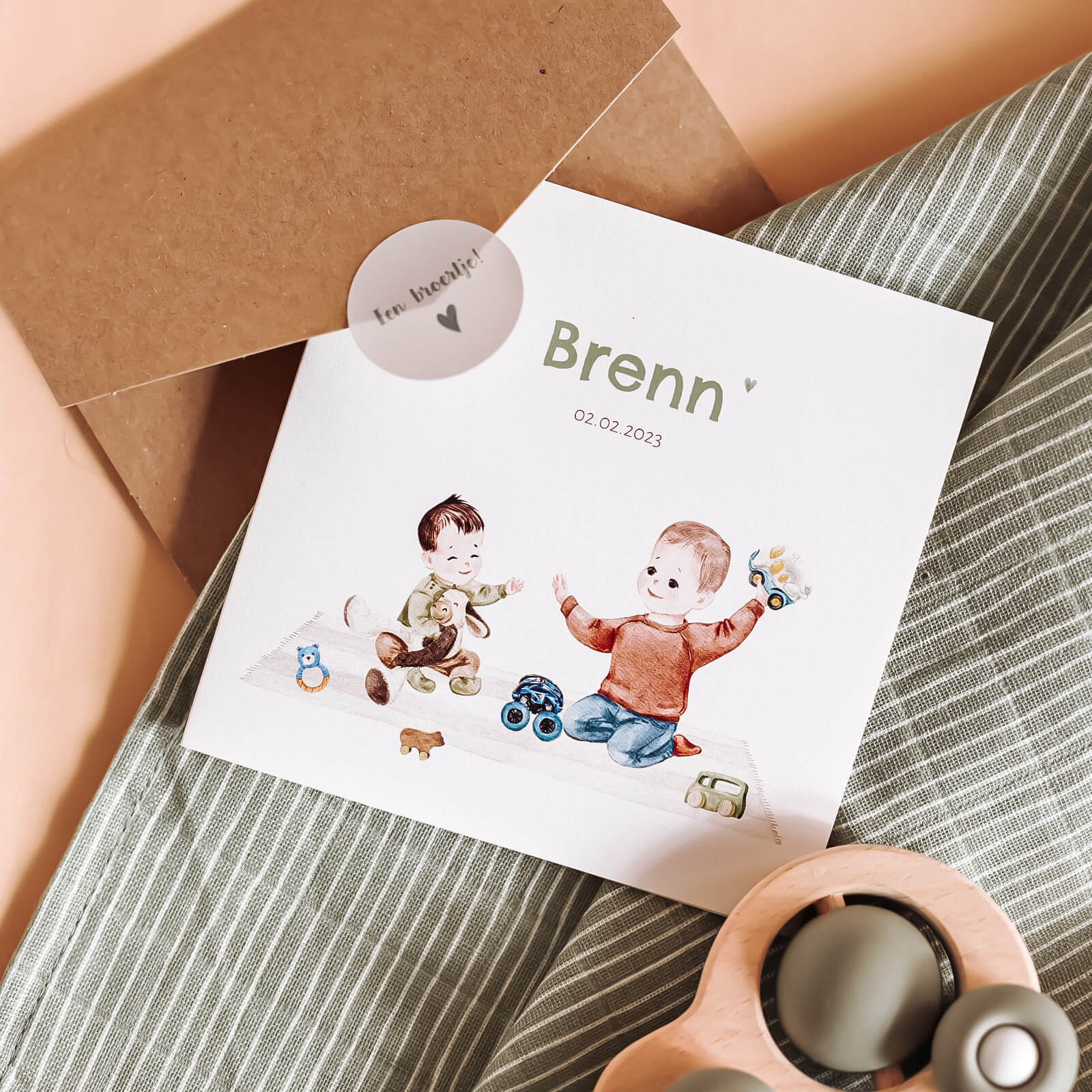 Geboortekaartje jongens